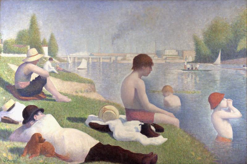 Georges Seurat Bathers at Asnieres (mk09) china oil painting image